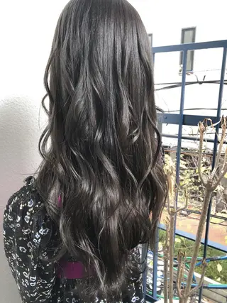 セミロング カラー ヘアアレンジ ネイル マツエク・マツパ 夜23時まで予約🉑 reverieあきらのヘアスタイル