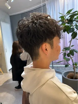 パーマ メンズ 大久保 天翔のヘアスタイル