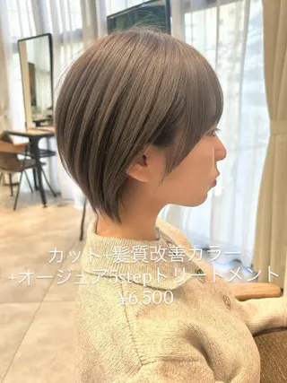 ショート ショート上手い人/ 銀座/なかじのヘアスタイル