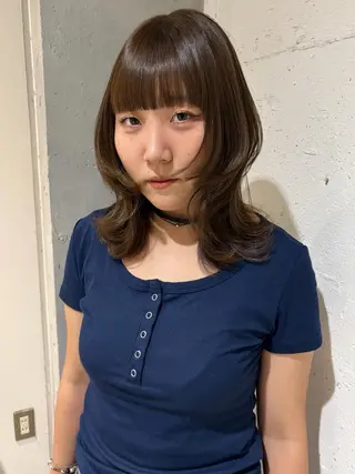 セミロング カラー Juna✂️ レイヤー / ボブのヘアスタイル