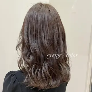 セミロング カラー 似合わせカット/ 青竹真璃亜のヘアスタイル
