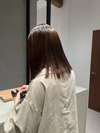 ミディアム 林 美優のヘアスタイル