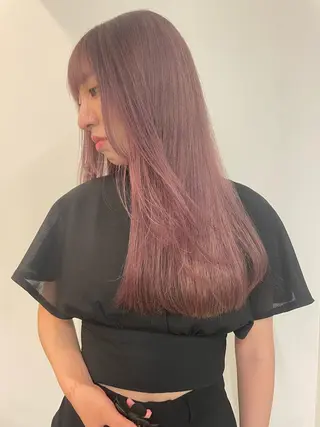 ロング カラー 🫧ハイトーン✨格安 より質💐マンツーマのヘアスタイル