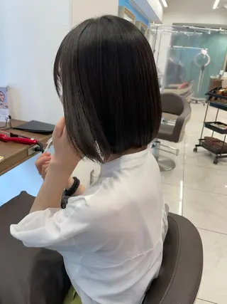ミディアム 店長福島成美/髪質 改善縮毛矯正/カラーのヘアスタイル