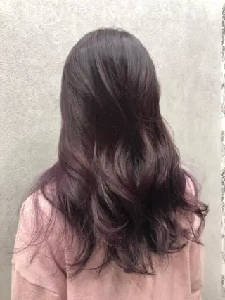 セミロング カラー ヘアアレンジ 💎yuto💎 ハイトーン/韓国ヘアのヘアスタイル