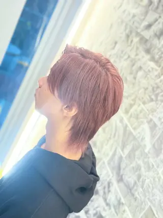 ミディアム カラー メンズ 深野 茜のヘアスタイル