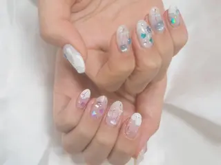 ショート 中道 彩花のネイルデザイン