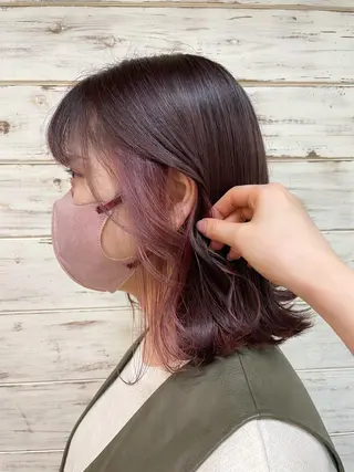 ミディアム イワタ マハ/ minim hairのヘアスタイル