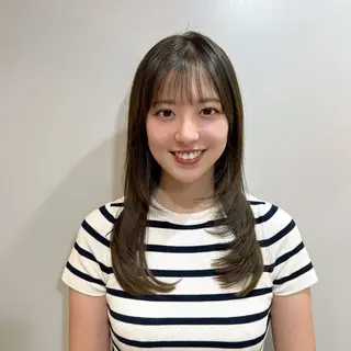 ロング パーソナルカラー lapiax阿部のヘアスタイル