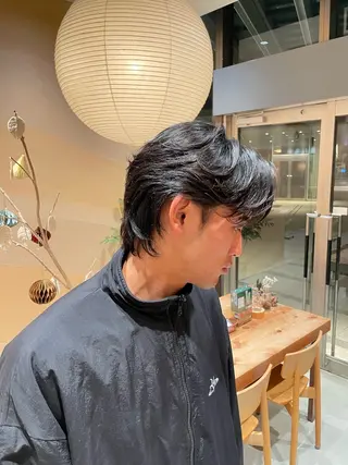 メンズ 箭内葉月/メンズ👔 ワンカールパーマのヘアスタイル