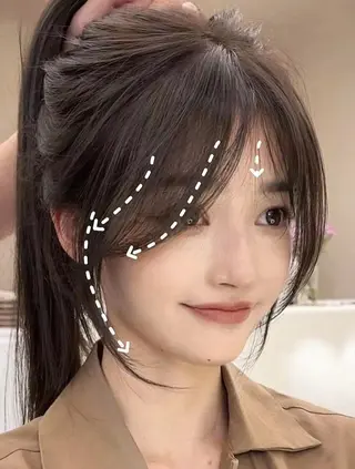 韓国ハイレイヤー 透明感カラー/くれはのヘアスタイル