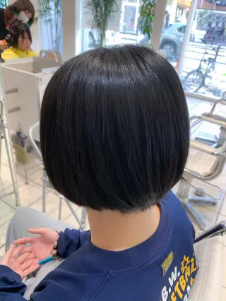 ショート カラー 地毛風ストレート/ 髪質改善/榎本流行のヘアスタイル