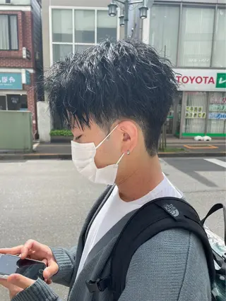 パーマ メンズ 髪質改善 ネイル コトミ🐸のヘアスタイル