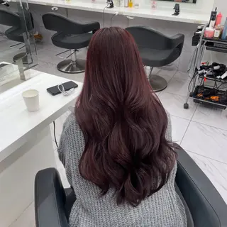 カラー ヘアアレンジ 🖤艶髪／髪質改善 横浜美容室／ゆりのヘアスタイル