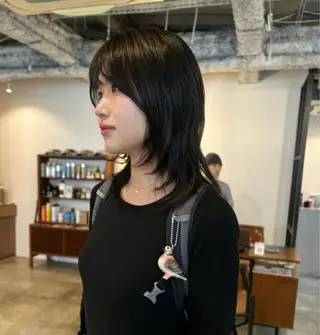 セミロング カラー ヘアアレンジ 🎀suzuna 透明感colorのヘアスタイル