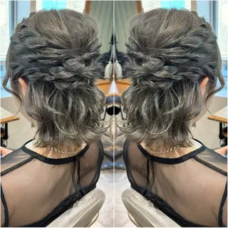 ショート カラー ヘアアレンジ 韓国hair🦋 Nanaのヘアスタイル