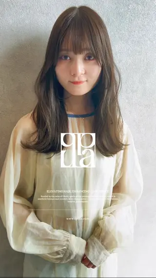 ロング カラー 城 慎太郎のヘアスタイル