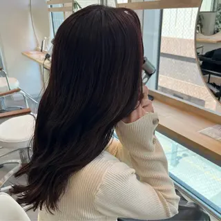 カラー 𝐲𝐮𝐮 /艶髪 /透明感カラー🌱のヘアスタイル