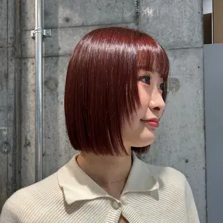 カラー 🪐Bob perm 🌀チサのヘアスタイル