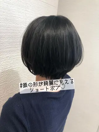 ショート カラー 似合わせ/レイヤー /ボブ/新谷のヘアスタイル