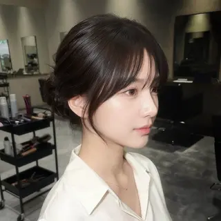 セミロング GIEN 吉原 星稀のヘアスタイル