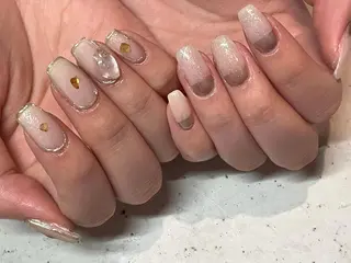ネイル 韓国/ワンホン/長さ 出しつけ放題🎀のネイルデザイン