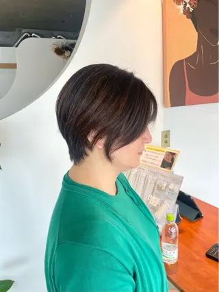 ショート カラー 新垣 沙耶香のヘアスタイル