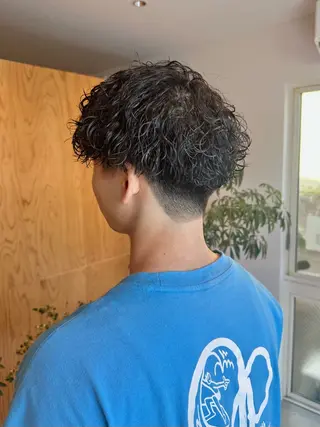 ショート パーマ メンズ 🔥メンズ特化 /パーマ&カット🌀のヘアスタイル