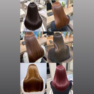 ロング 大川 夏緑のヘアスタイル