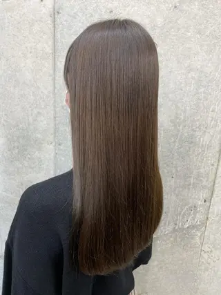 ロング カラー 梅雨対策すぐ巻ける ☔️縮毛矯正勝倉　麗のヘアスタイル