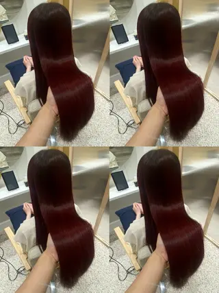 ロング カラー Zina‎ 🤍 AYAのヘアスタイル