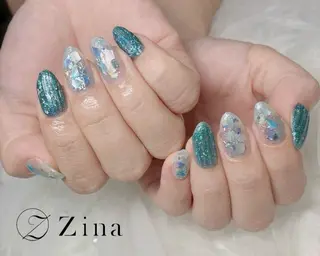 ミディアム 自爪育成/zina/ KIMIのネイルデザイン