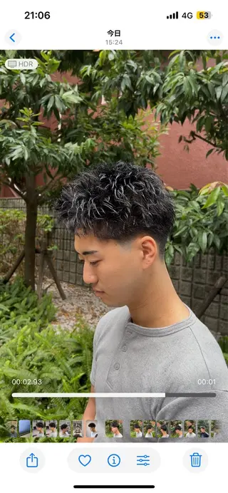 ショート メンズ 大阪メンズパーマ/ 中崎町/森 大和のヘアスタイル