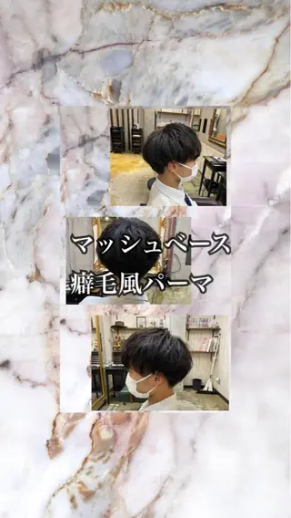 ミディアム 勝河 怜楊のヘアスタイル