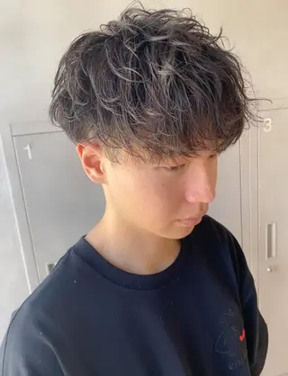 ショート パーマ メンズ 【Lei】橋本孝太 レイヤー・美髪矯正のヘアスタイル