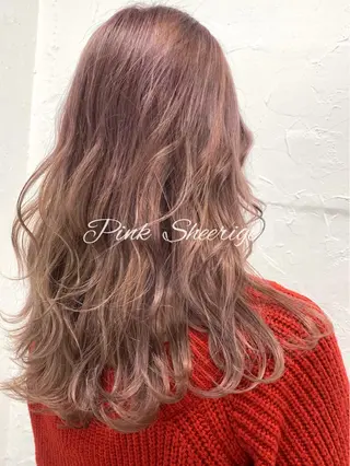 セミロング カラー 脱!黒髪 ダブルカラー【上野】のヘアスタイル