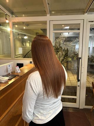 ロング パーマ くいた あやなのヘアスタイル