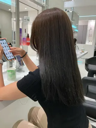 ロング カラー ヘアアレンジ 💓色落ちまで綺麗な 垢抜けカラー💓のヘアスタイル