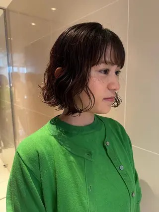 ショート パーマ ボブ/ショート 吉田竣のヘアスタイル