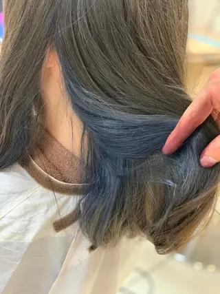 ミディアム カラー 店長 大方康暉のヘアスタイル