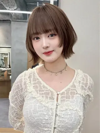 ショート カラー 大宮レイヤーカット ハッシュ　柏崎颯刀のヘアスタイル