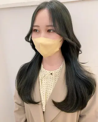 セミロング 韓×中くびれヘア💋 髪質改善宇塚元哉💓のヘアスタイル
