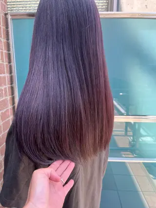 ロング カラー パーマ ヘアアレンジ メンズ キッズ ネイル マツエク・マツパ アイブロウ 久木原 ゆりのヘアスタイル
