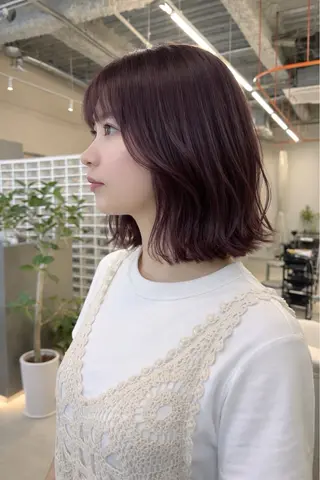 ミディアム aoi🍥 / 大阪美容室のヘアスタイル