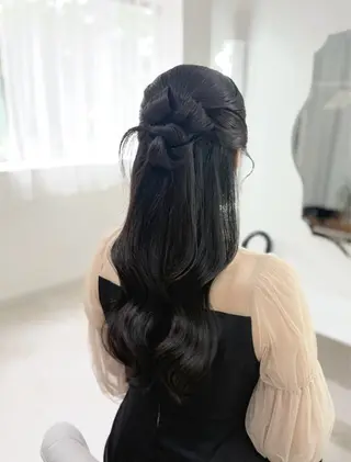 ロング ヘアアレンジ ヘアセットサロン /上坪愛美のヘアスタイル