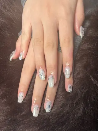ネイル 渋谷T&B ロング ネイル/ユキ🤎のネイルデザイン