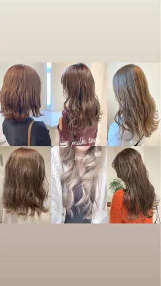 ミディアム カラー 清水 亮太／赤み消しカラーのヘアスタイル
