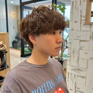 カラー パーマ メンズ 【メンズ 特化】村斎　伶次のヘアスタイル