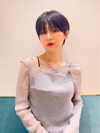 ショート ショート/ボブ 艶髪カラーTOSHIのヘアスタイル