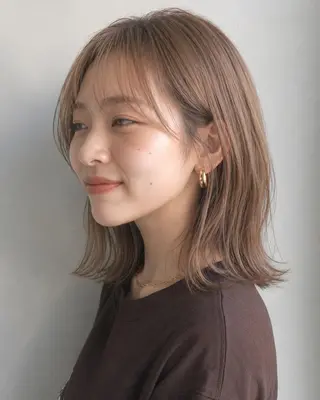 ミディアム カラーモデル募集☆ 山村梨香のヘアスタイル